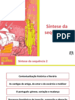 Síntese - Da - Sequência - 2 EPalavras Contextualização - Caracteristicas Poesia Trovadoresca