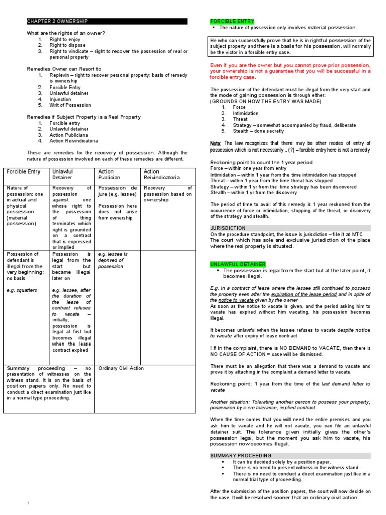 Property Ownership Rights | PDF | Legal Remedy | Lawsuit