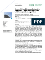 Stereo Vision Distance Estimation