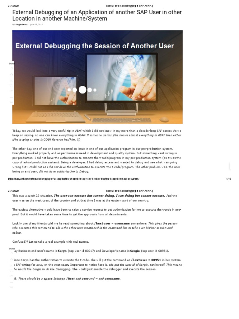 What Is Debugging In Sap Abap