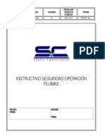 SST-IT-005 V.1 INSTRUCTIVO SEGURIDAD OPERACIÓN PLUMAS