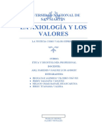 La Axiología y Los Valores - Informe Grupal