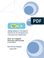 DBU - Final - Curriculum - MSC in Computer Networks and Security