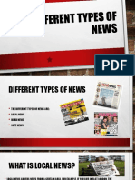 Different types of news