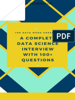A Complete Data Science Interview With 100 Questions