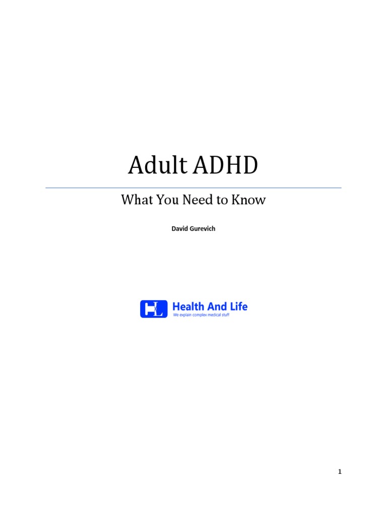 Understanding Adult ADHD Symptoms | PDF | Attention Deficit ...