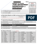 Application for Agriculture Department Positions