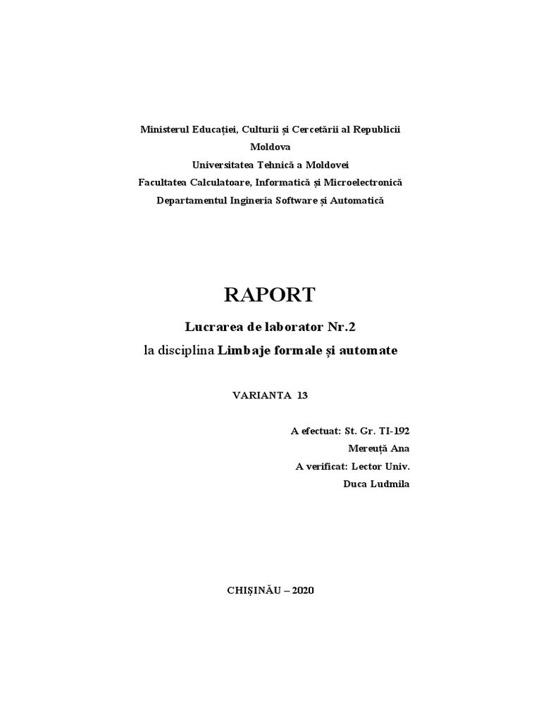 Laborator 2 LFA | PDF