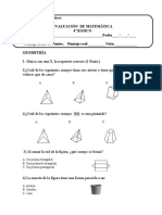 EVALUACIÓN DE MATEMATICA