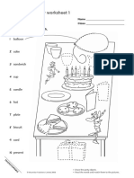 1 Mixed Ability Worksheet 1: Draw, Read and Match