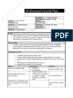 Teacher Professional Growth Plan