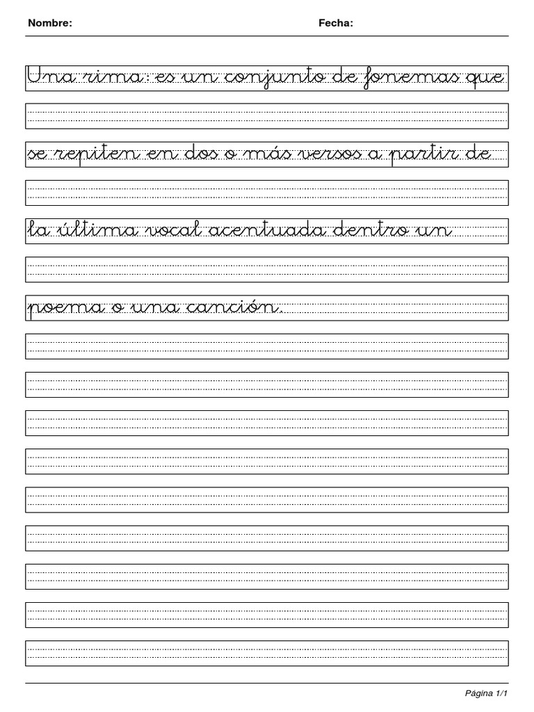Definición de Rima en Poesía | PDF