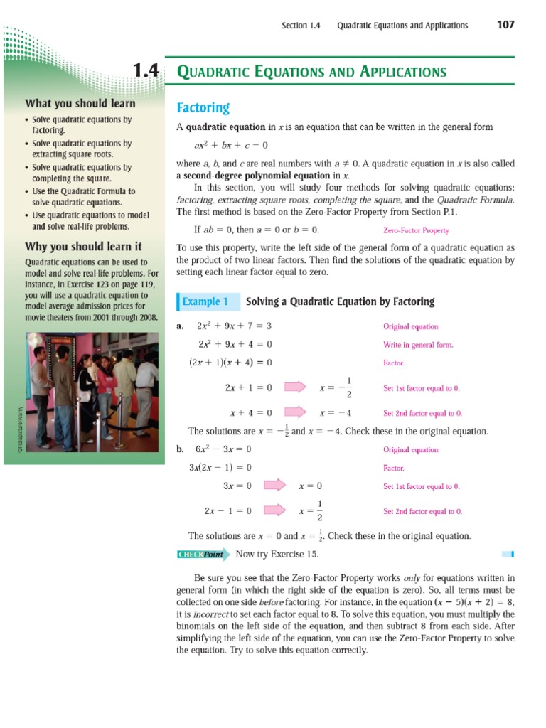 Quadratic Equations | PDF