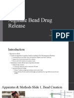 Alginate Bead Drug Release: by Team J4: Imagineers CJ Courtney - Coding Andy Simonson - Testing Emily Mei - Testing