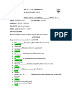 Esta Actividad Debes Enviarla El Día de Hoy Por Tarde A Las 6.00 PM