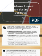 20 Mistakes To Avoid When Starting A Business.: Business Communication Assignment By-Jasmine Gujral MBA 2020