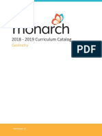 2018 - 2019 Curriculum Catalog: Geometry