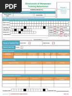 Directorate of Manpower Training Balochistan: Quota of Applied Post Desire Test City