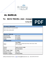 Al Bareja: To: MAYA TRAVEL (Date Changed)