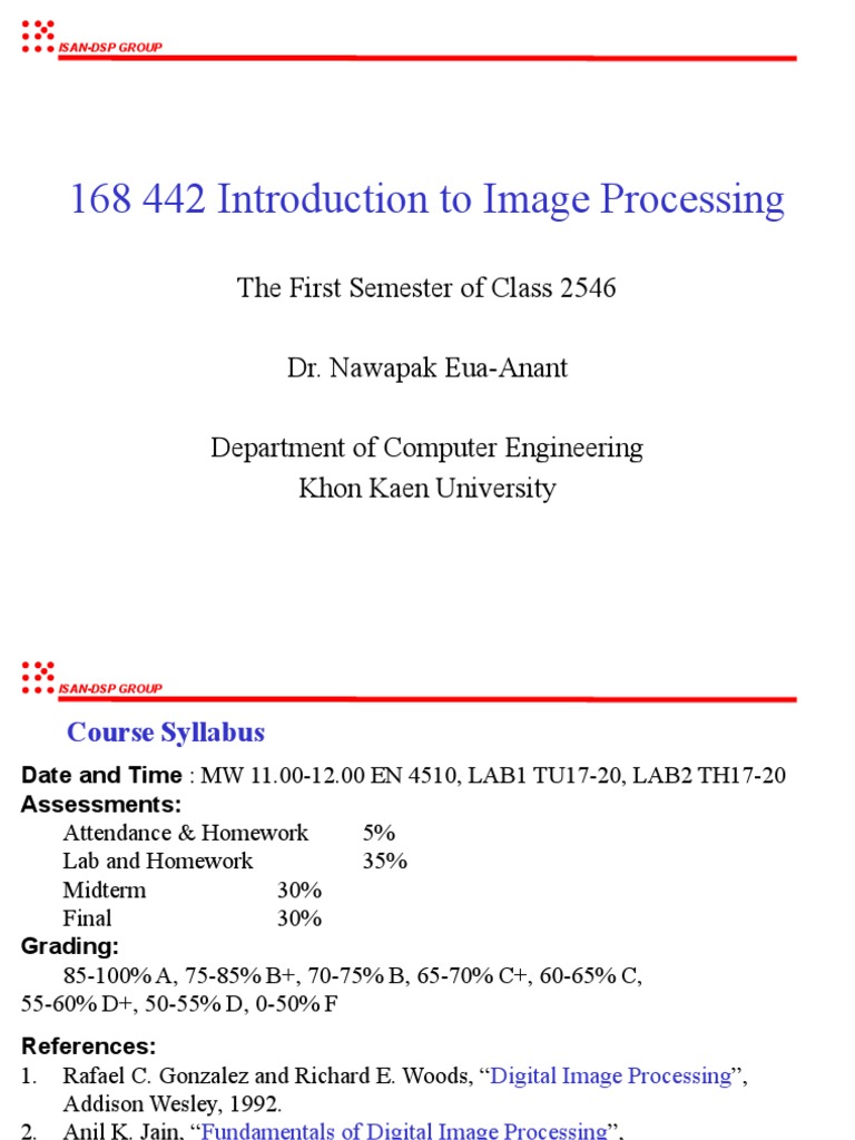 168 442 Introduction To Image Processing | PDF | Eye | Human Eye