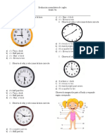 Evaluacion de Ingles 5 2020 Primer Periodo