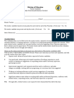 Friday Checklist Template For Weekly Observation Evaluation 2020