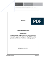 Contratación de Asesor para Teleférico de Choquequirao