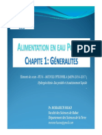 FSC Alimentation en Eau Potable Chapitre 1 Generalites 2017