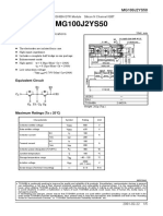 MG100J2YS50: High Power Switching Applications Motor Control Applications