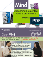 Open Mind Elementary Unit 02 Grammar 1