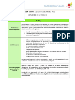 Planeación de La U2, Nutrición Clinica 1 UNAMD