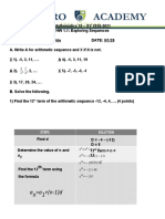 Math 10 hw1.2 Arithmetic Sequence