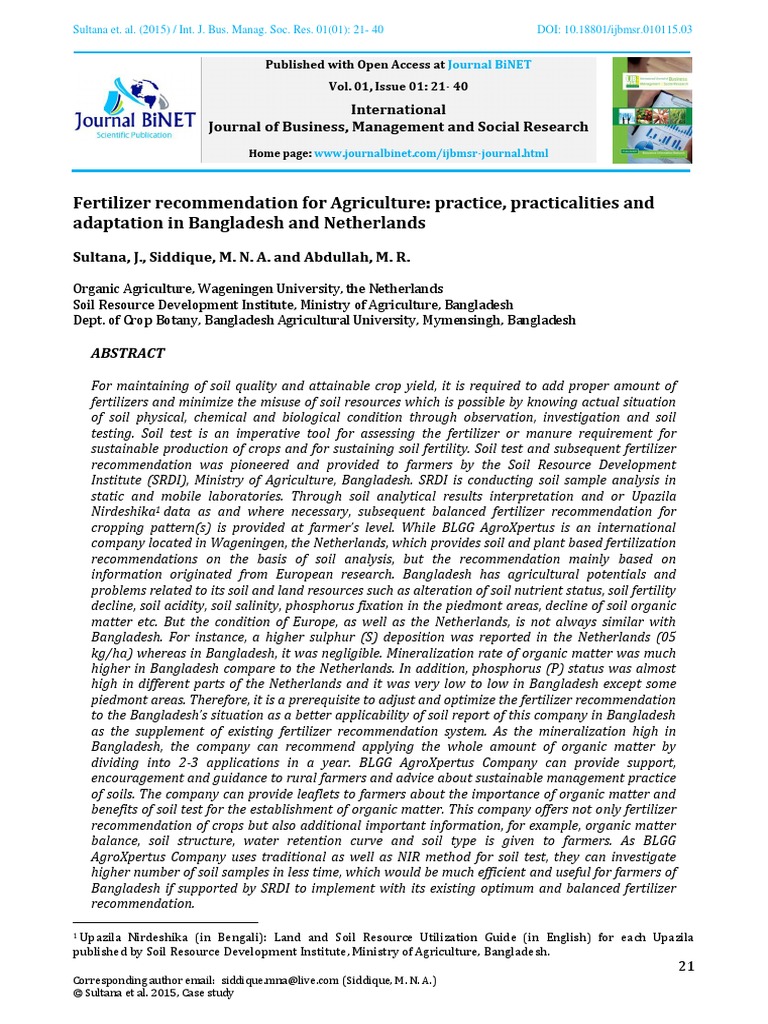 Fertilizer For Agricultur PDF PDF Fertilizer Soil