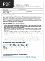 Science SLO Example - Grade 7 - Anderson