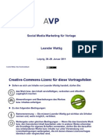 Social Media Marketing Für Verlage - AVP-Jahrestagung 2011