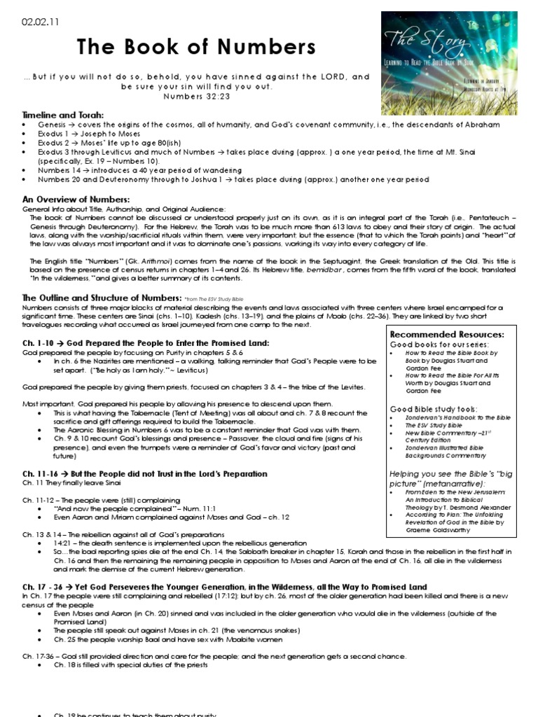 The Book of Numbers PDF Book Of Numbers Book Of Genesis
