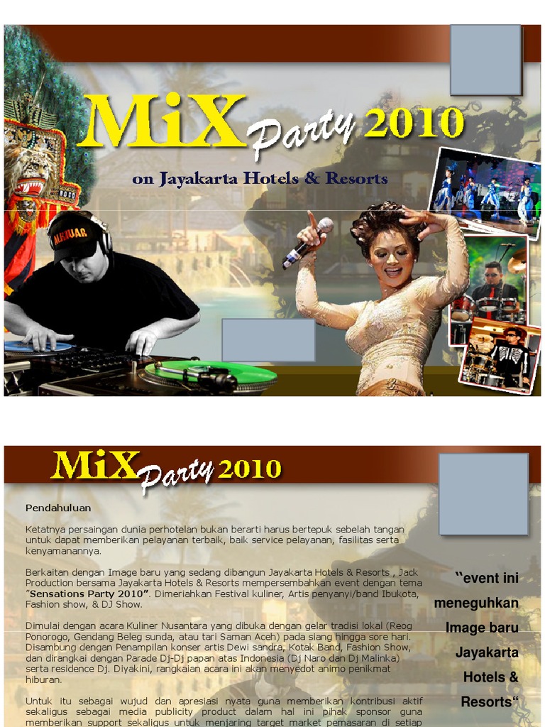 Contoh Proposal Event Party | PDF