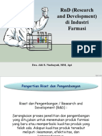 RND (Research and Development) Di Industri Farmasi: Dra. Atti S. Nurhayati, MM, Apt