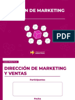 Plantilla Dirección de Marketing y Ventas PDF