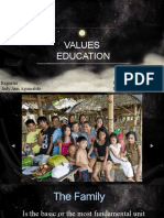 Values Education: Reporter Judy Ann Aguinaldo Instructress Ma'am Flora Figuerres