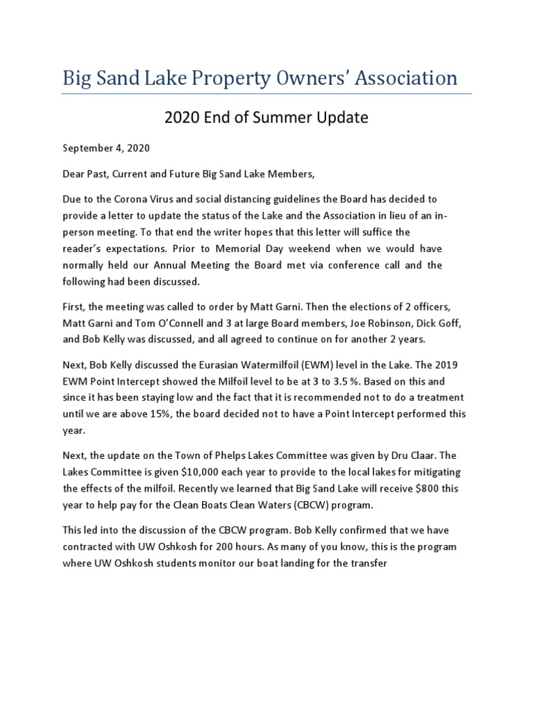 Big Sand Lake Property Owners Association LTR Rev 1 Autosaved 1 PDF