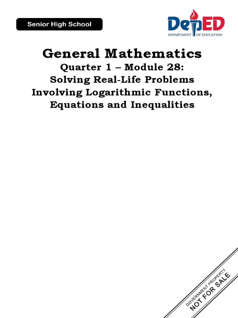 GenMath11 Q1 Mod28 Solving Real Life Problems Involving