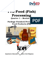 TVL-Food (Fish) Processing: Quarter 1 - Module 1: Package Finished/Processed Food Products (PK)