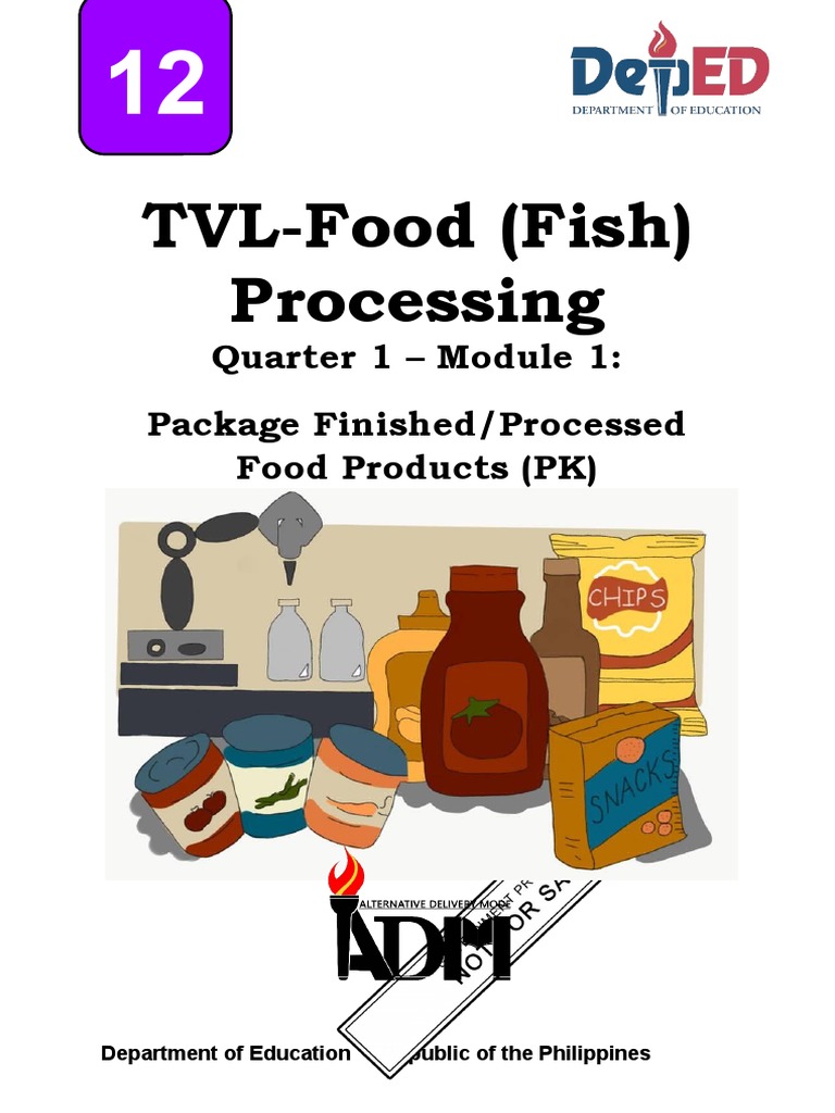 TVLFood (Fish) Processing Quarter 1 Module 1 Package Finished