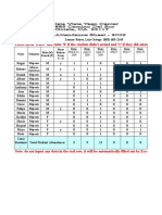 Sample Attendance Sheet