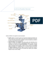 Partes de La Fresadora Universal