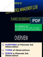 PLANNED JOB OBSERVATION