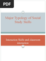 Major Typology of Social Study Skills