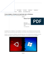 Como instalar o Ubuntu em dual boot com o Windows