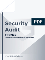 TRONex Security Audit Finds No Critical Issues